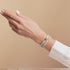 Glimmering Glaciers | Silver | Gilded Turquoise Gemstone Wrap